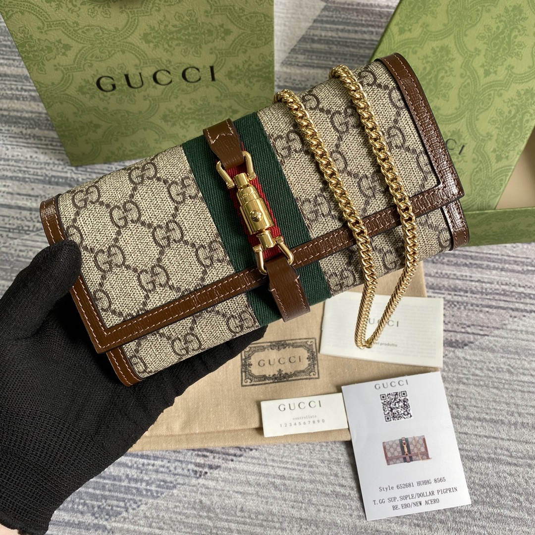 Gucci Jackie 1961 Chain Wallet 652681